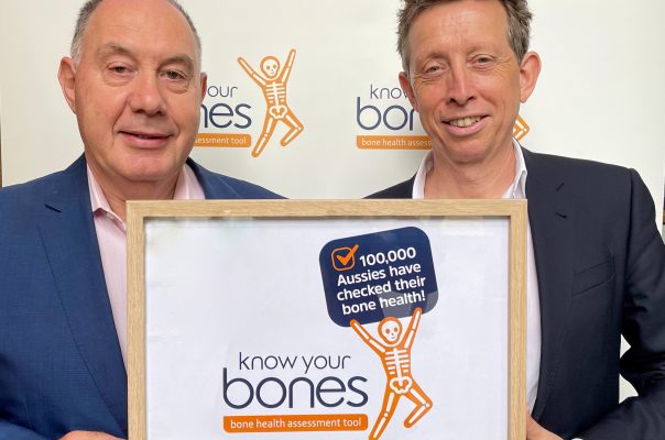 Greg Lyubomirsky, CEO of Healthy Bones Australia and Prof Peter Croucher, Executive Director (interim) of the Garvan Institute of Medical Research